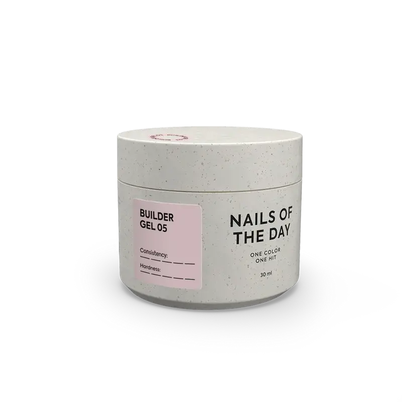 NAILSOFTHEDAY Builder Gel 05 — gel nude para extensiones de uñas, 15ml-30 ml