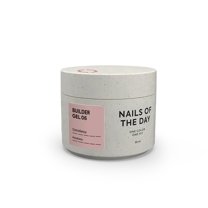 NAILSOFTHEDAY Builder Gel 06 — gel marrón claro para extensiones de uñas, 15ml-30 ml