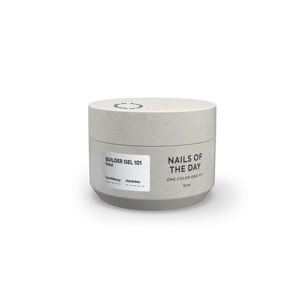 NAILSOFTHEDAY Builder Gel 101 — builder gel lechoso con pan de oro, 15 ml
