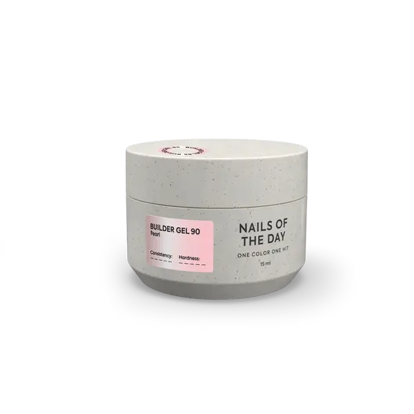 NAILSOFTHEDAY Builder Gel 90 — builder gel perlado para extensión de uñas, 15 ml