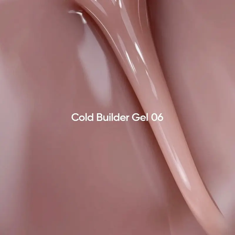 NAILSOFTHEDAY Cold Builder Gel 06 — gel constructor nude cálido para extensión de uñas, 15 ml.