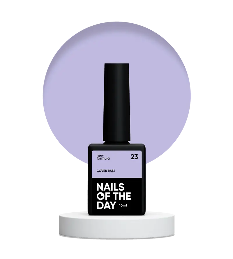 Nailsoftheday Cover base NEW Formula 23 - base camuflaje de color lilа, para uñas, 10 ml