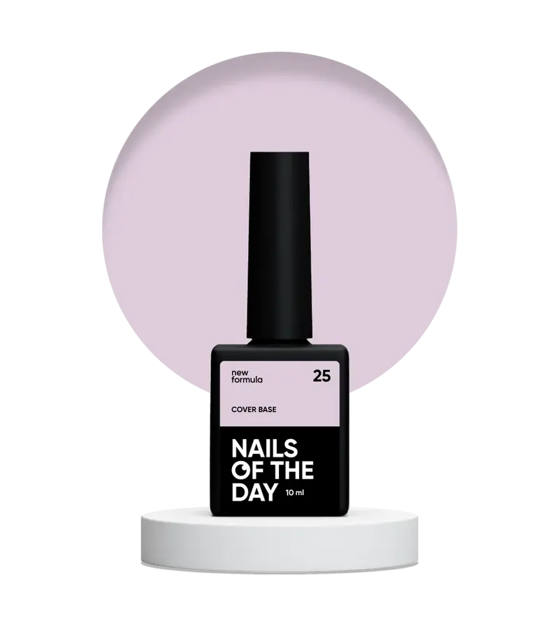 Nailsoftheday Cover base NEW Formula 25 - base camuflaje de color rosa suave, 10 ml