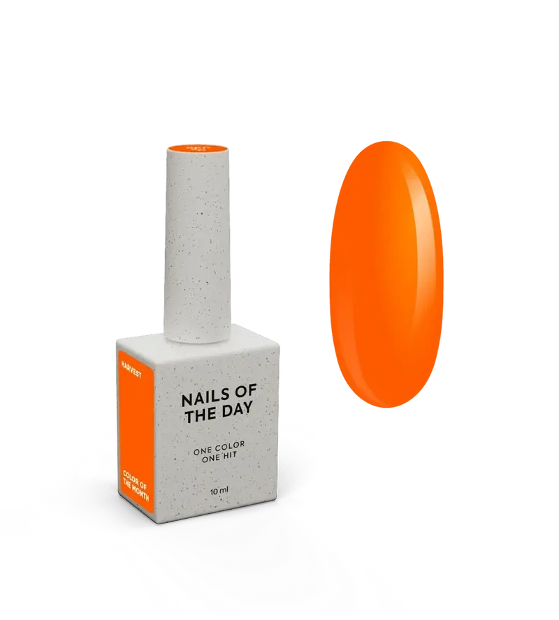 NAILSOFTHEDAY el Color del Mes de septiembre 2026 Harvest — naranja, cobertura en una sola capa, 10 ml