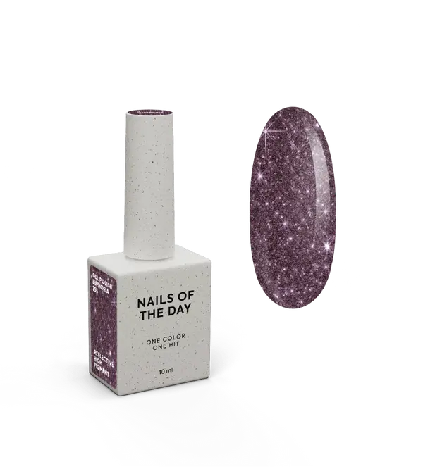 NAILSOFTHEDAY Gel Polish Euphoria — esmalte semipermanente púrpura reflectante, 10 ml