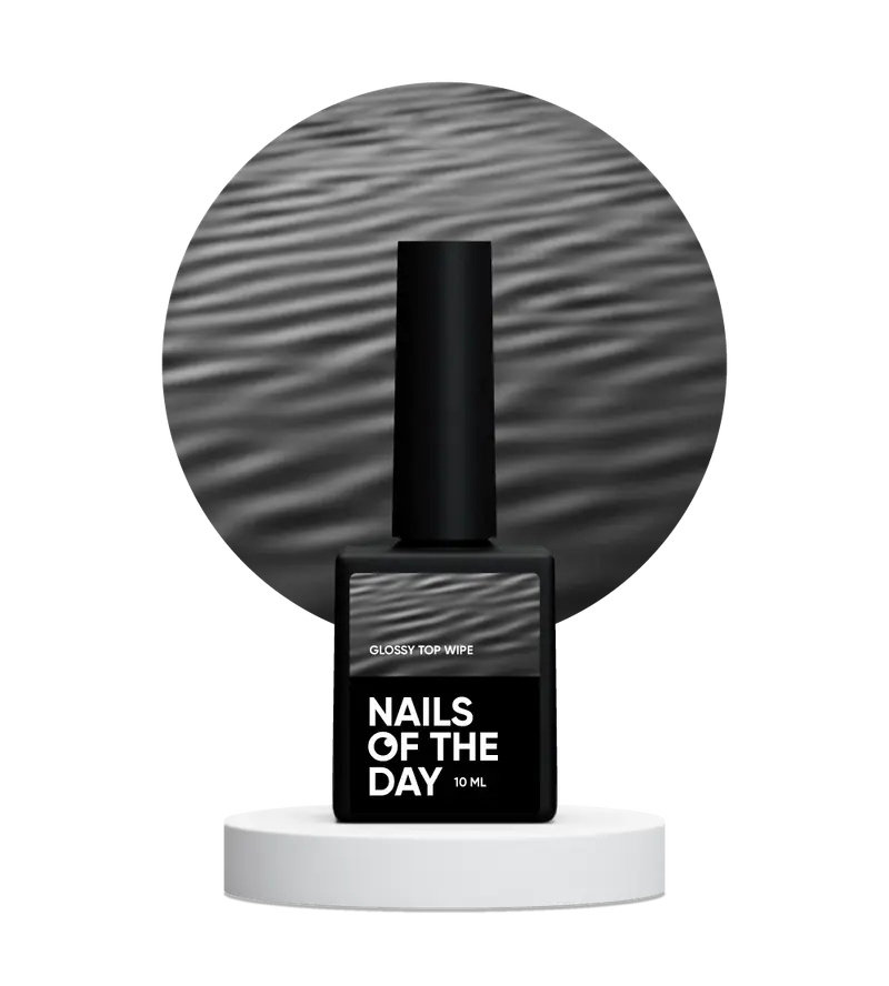 NAILSOFTHEDAY Glossy top wipe - superficie brillante con una capa pegajosa, sin filtros UV 10/30ml
