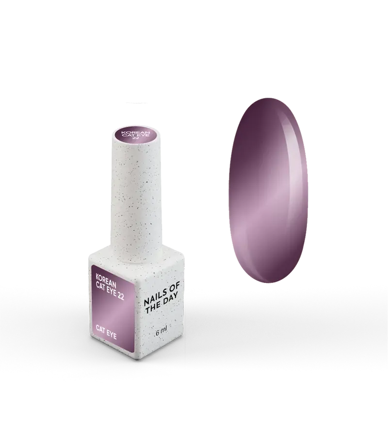 NAILSOFTHEDAY Korean Cat Eye 22 — esmalte en gel efecto ojo de gato en tono lila suave. 6 ml.