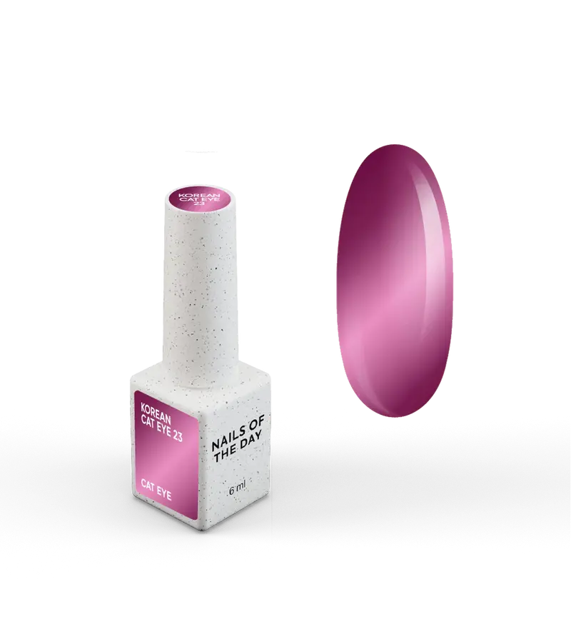 NAILSOFTHEDAY Korean Cat Eye 23 — esmalte efecto ojo de gato en tono rosa-violeta. 6 ml.