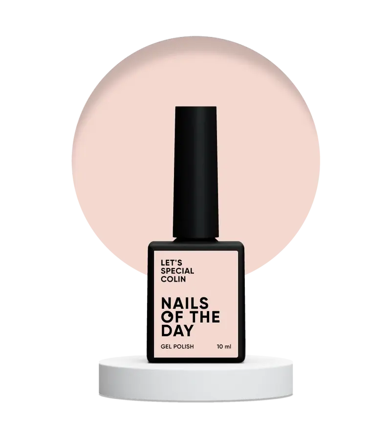 NAILSOFTHEDAY Let’s special Colin — esmalte semipermanente durazno lechoso, 10 ml