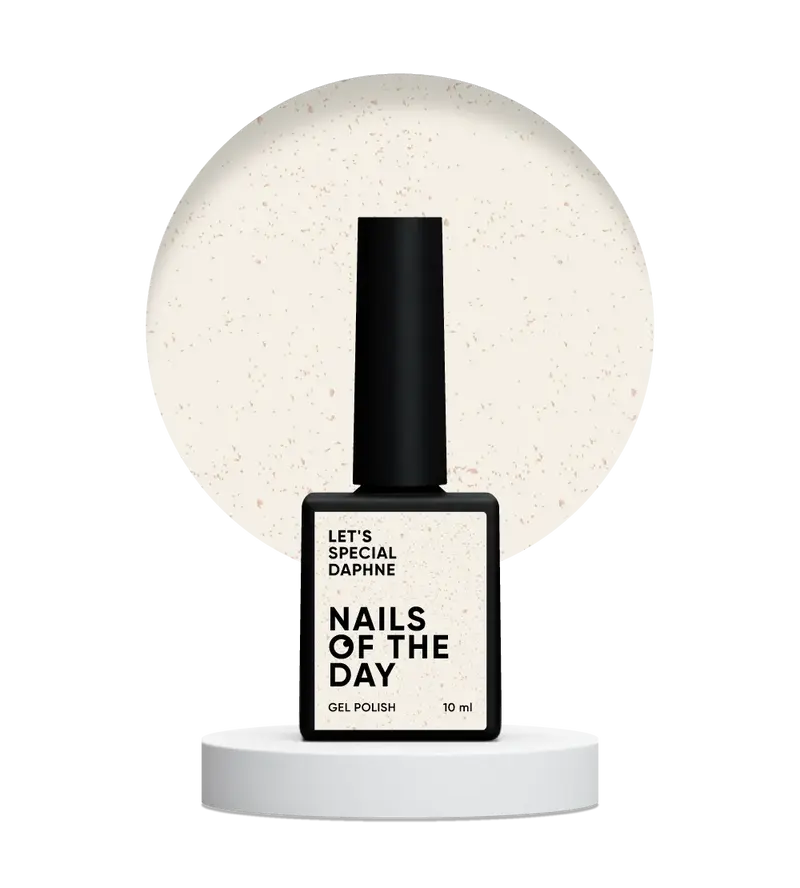 NAILSOFTHEDAY Let’s special Daphne — esmalte semipermanente lechoso con brillo dorado, 10 ml