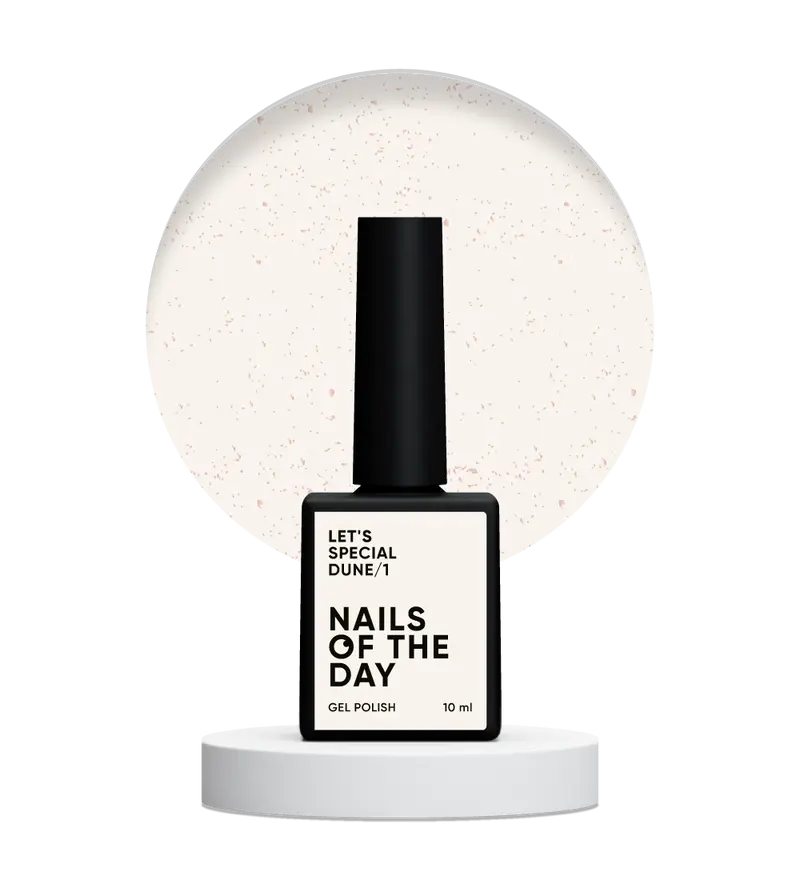 NAILSOFTHEDAY Let's Special Dune/1 - Esmalte de uñas en gel color arena claro con un brillo dorado del sol que cubre una capa, 10 ml