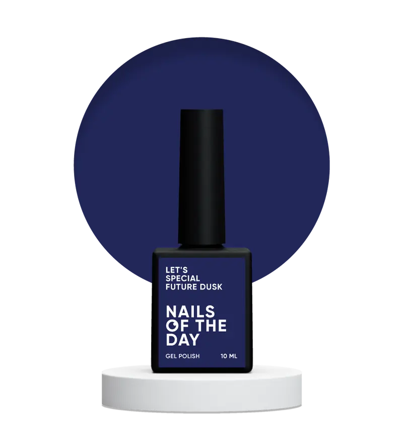 NAILSOFTHEDAY Let's Special Future Dusk — esmalte semipermanente de uñas de color azul oscuro, monocapa 10 ml