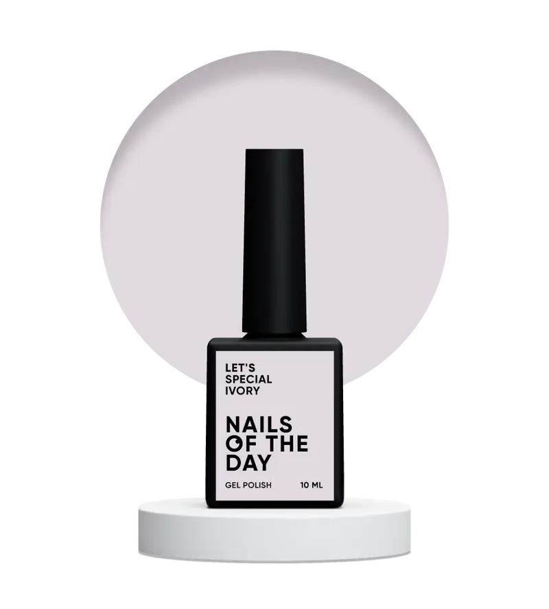 NAILSOFTHEDAY Let's Special Ivory — esmalte semipermanente de uñas crema que cubre en una capa, 10 ml