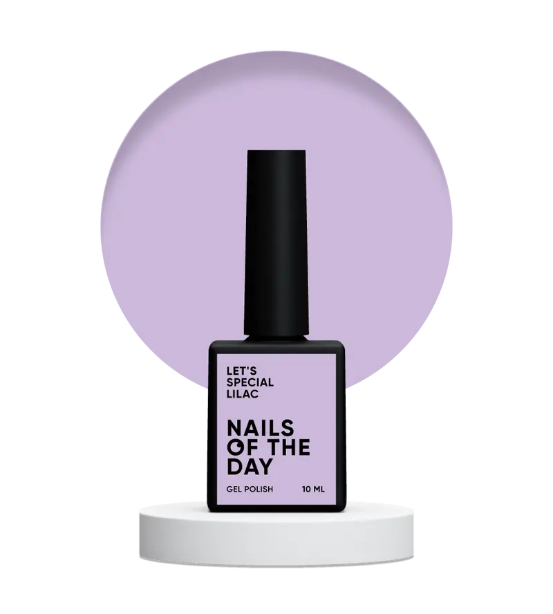 NAILSOFTHEDAY Let's Special Lilac — Esmalte semipermanente de uñas especial lila superpuesto en una capa, 10 ml