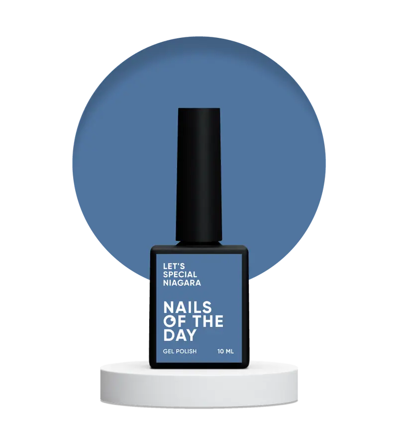 NAILSOFTHEDAY Let's Special Niagara - Esmalte de uñas en gel de una capa de color azul apagado,oscuro/vaquero 10 ml