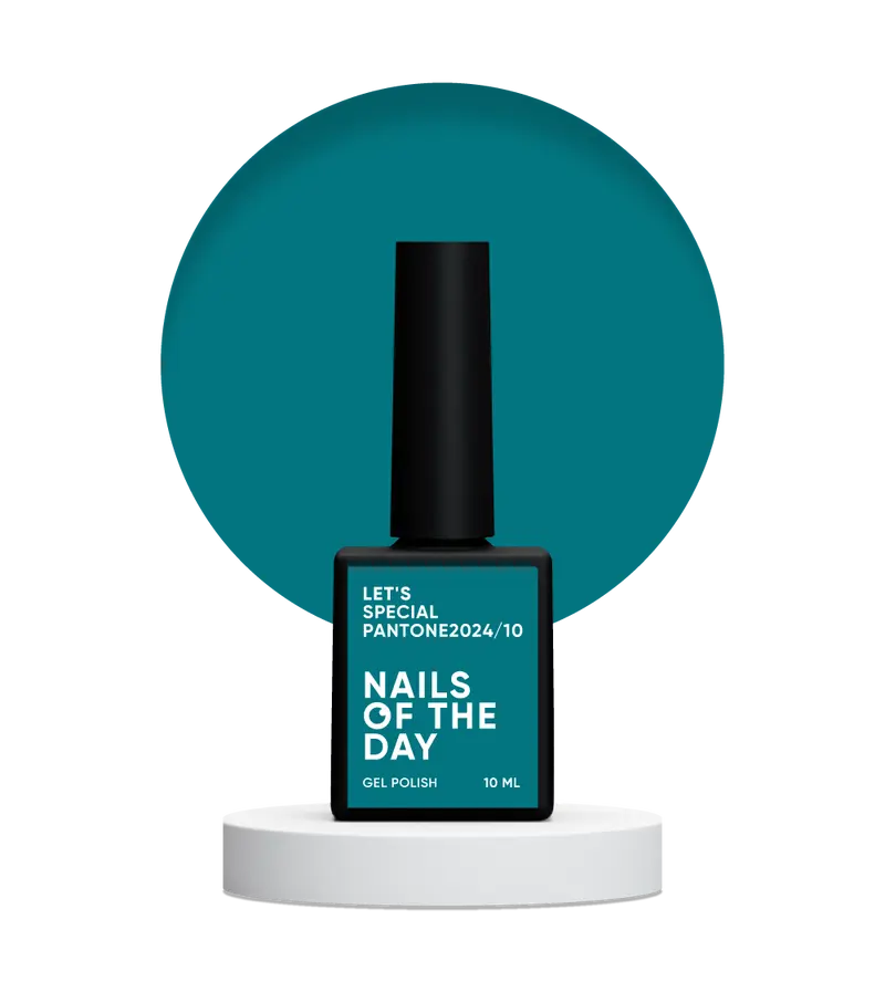 NAILSOFTHEDAY Let's Special Pantone2024/10 — esmalte de uñas en gel turquesa que cubre una capa, 10 ml