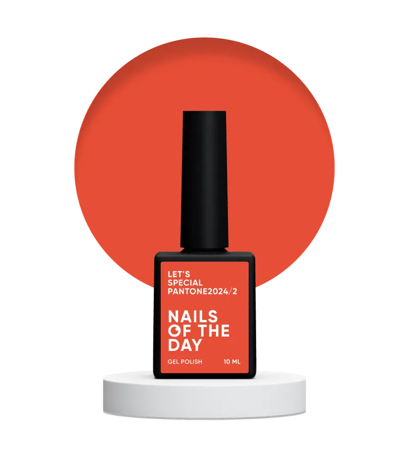 NAILSOFTHEDAY Let's Special Pantone2024/2 - esmalte de uñas en gel monocapa salmón/zanahoria, 10 ml