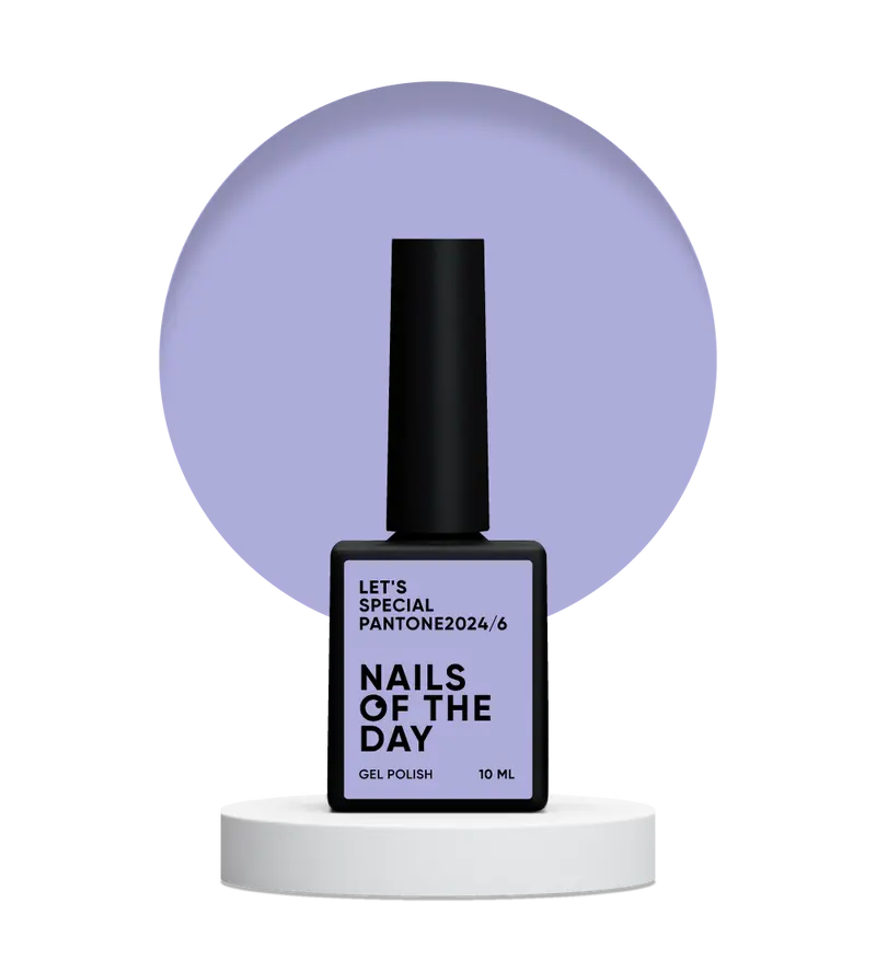NAILSOFTHEDAY Let's Special Pantone2024/6 — esmalte semipermanente de uñas suave color lavanda que cubre en una capa, 10 ml