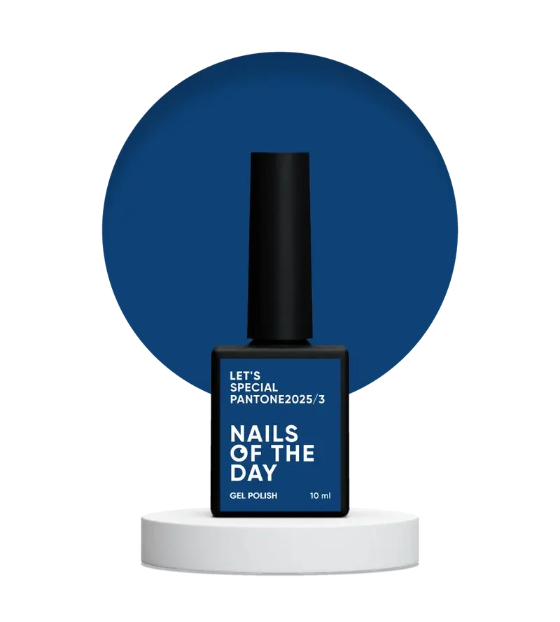 NAILSOFTHEDAY Let’s special Pantone2025/3 — esmalte semipermanente azul oscuro profundo, que cubre en una capa, 10 ml.