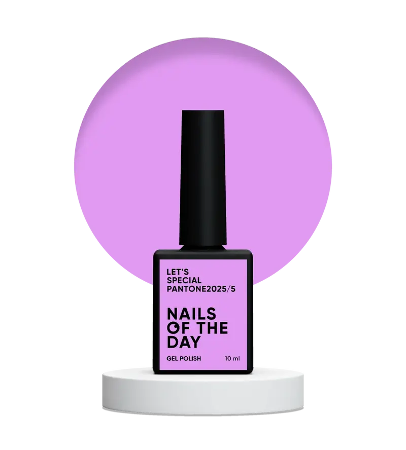 NAILSOFTHEDAY Let’s special Pantone2025/5 — esmalte semipermanente rosa lavanda, que cubre en una capa, 10 ml.