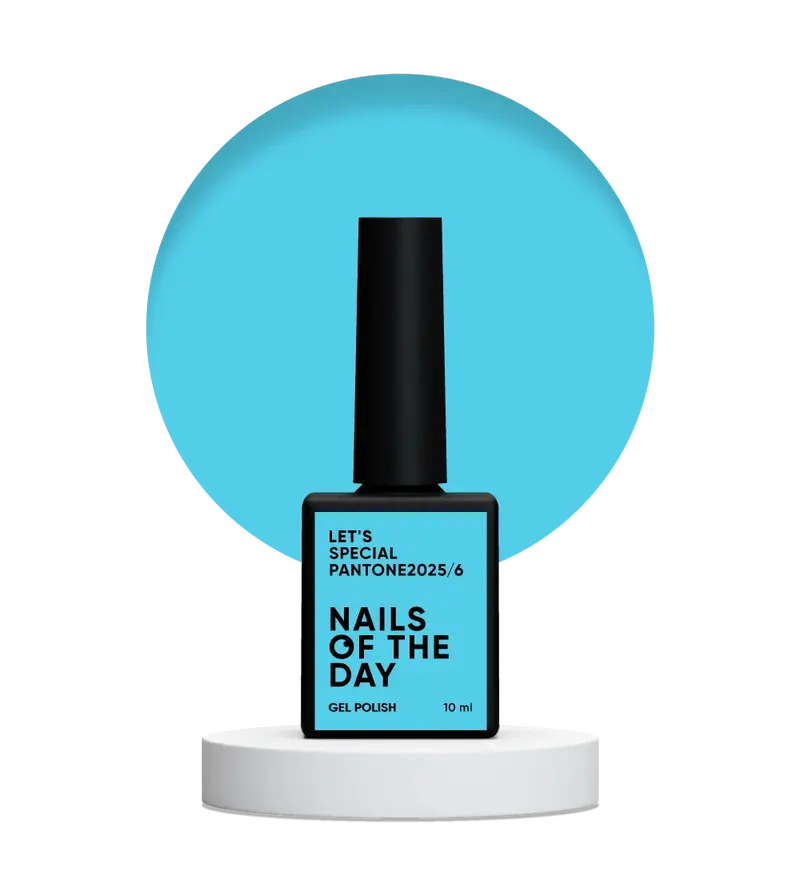 NAILSOFTHEDAY Let’s special Pantone2025/6 — esmalte semipermanente azul vibrante, que cubre en una capa, 10 ml.