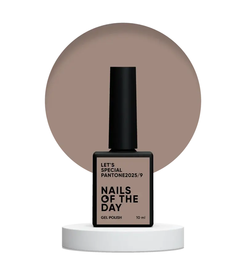 NAILSOFTHEDAY Let’s special Pantone2025/9 — esmalte semipermanente beige café frío, que cubre en una capa, 10 ml.