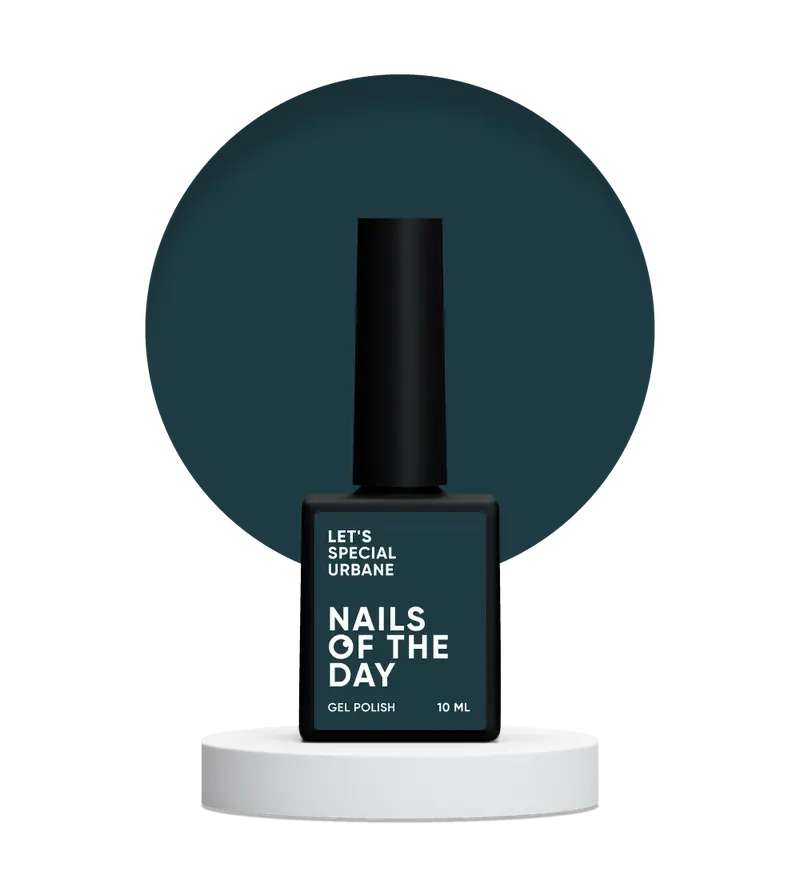 NAILSOFTHEDAY Let's Special Urbane — esmalte semipermanente de uñas gris verdoso que cubre en una capa, 10 ml