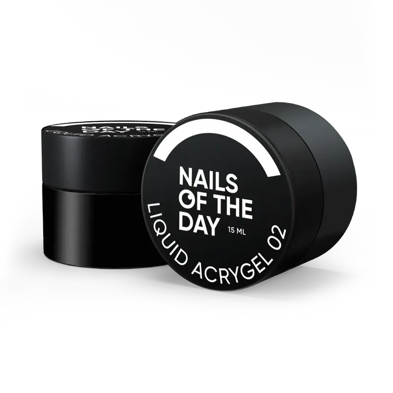 NAILSOFTHEDAY Liquid Acrygel 02 — Acrygel líquido lechoso saturado de una nueva fórmula para uñas, 15 ml