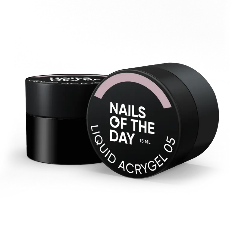 NAILSOFTHEDAY Liquid Acrygel 05 — Acrygel líquido rosa polvoriento de nueva fórmula para uñas, 15 ml