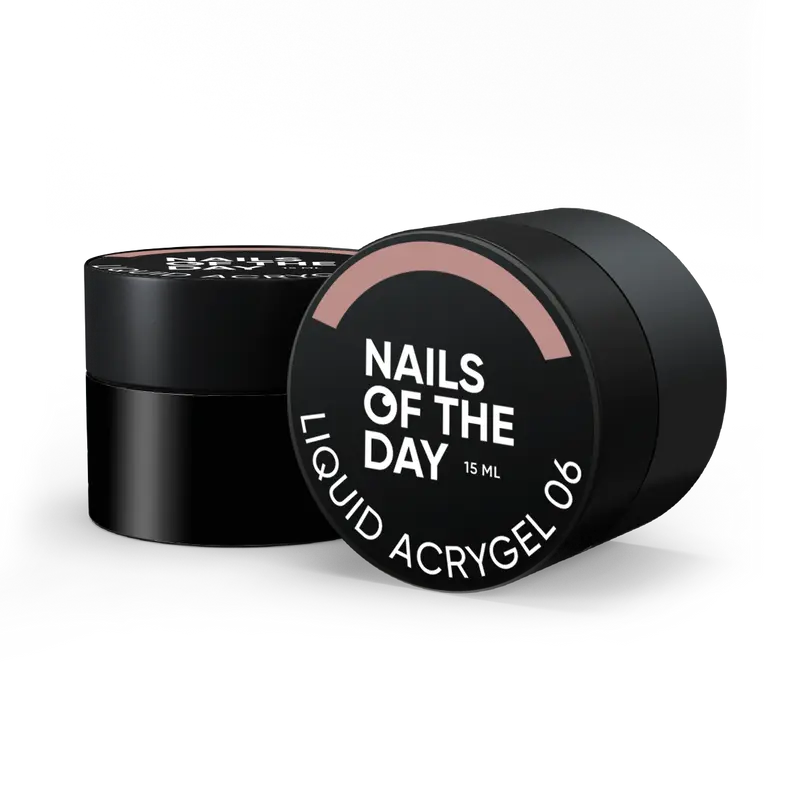 NAILSOFTHEDAY Liquid Acrygel 06 — Acrygel líquido nude cálido de nueva fórmula para uñas, 15 ml