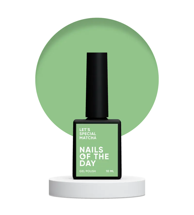 NAILSOFTHEDAY Matcha 345 — esmalte semipermanente de uñas color pistacho que cubre en una capa, 10 ml