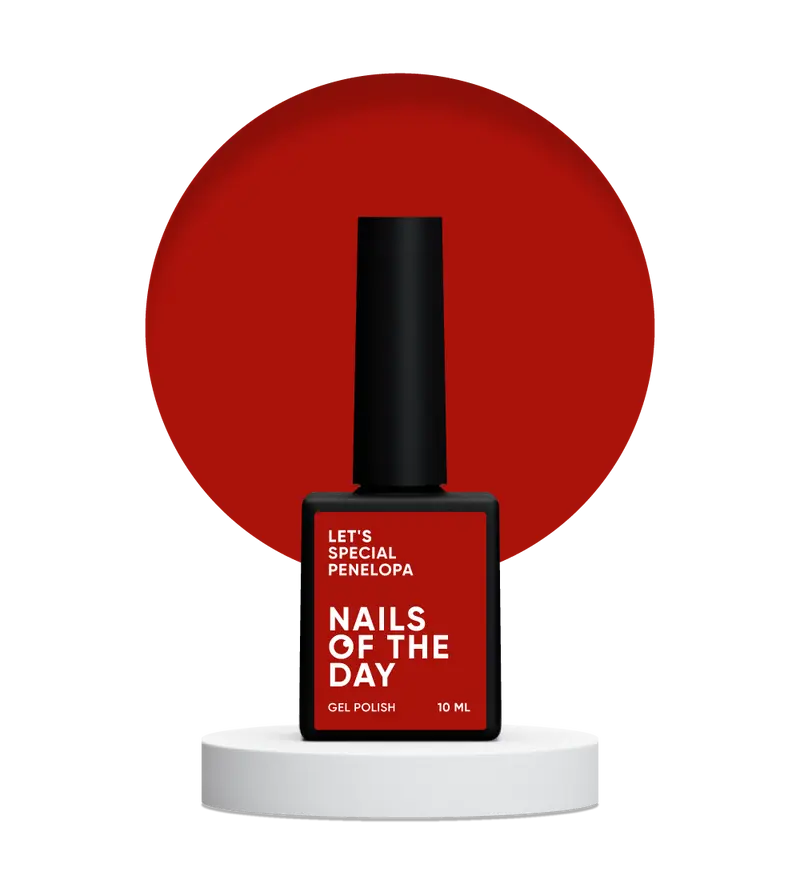 NAILSOFTHEDAY Penelopa 141- Esmalte semipermanente color rojo profundo de Uñas 10ml