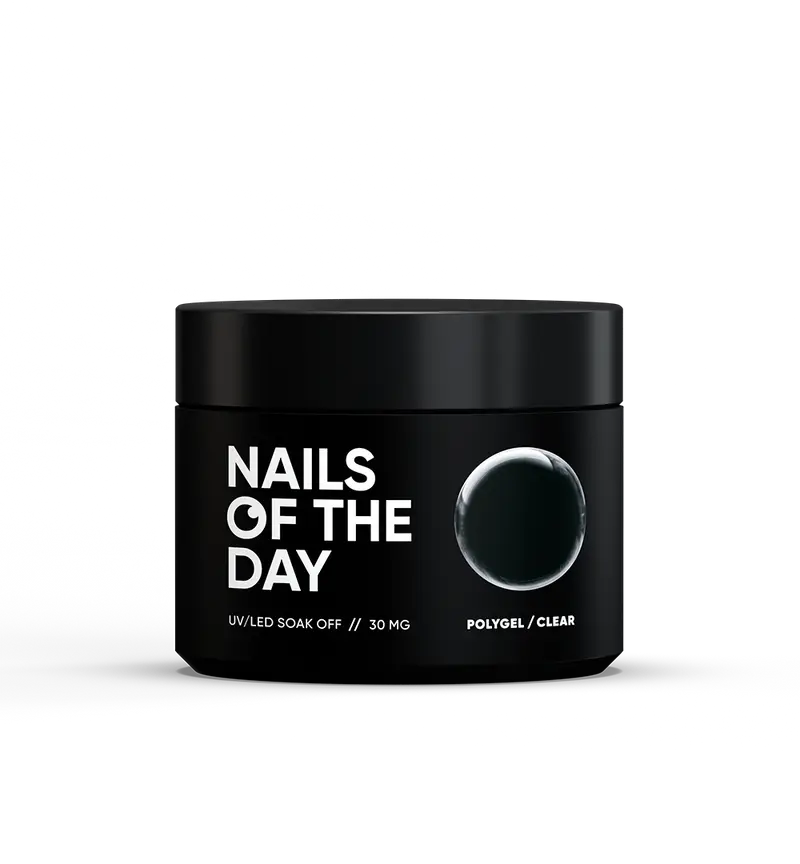 NAILSOFTHEDAY Polygel Clear— Polygel de grano fino, transparente 30 g