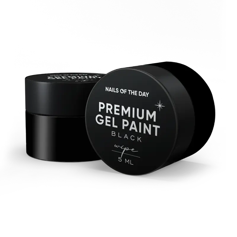 NAILSOFTHEDAY Premium gel paint Black wipe