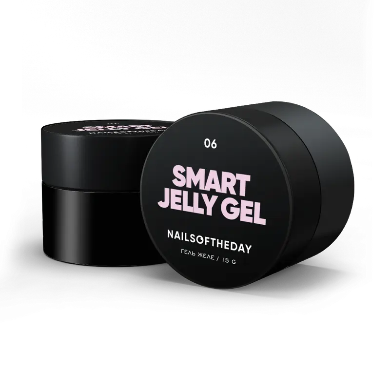 NAILSOFTHEDAY Smart Jelly gel 06 — gel constructor para uñas de color rosa púrpura, 15 g