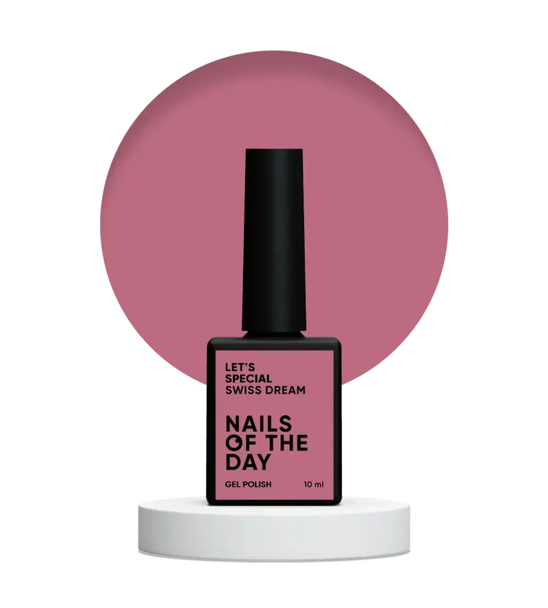 NAILSOFTHEDAY Swiss Dream 062 — esmalte semipermanente en un tono rosa polvoriento, que cubre perfectamente en una sola capa, 10 ml.