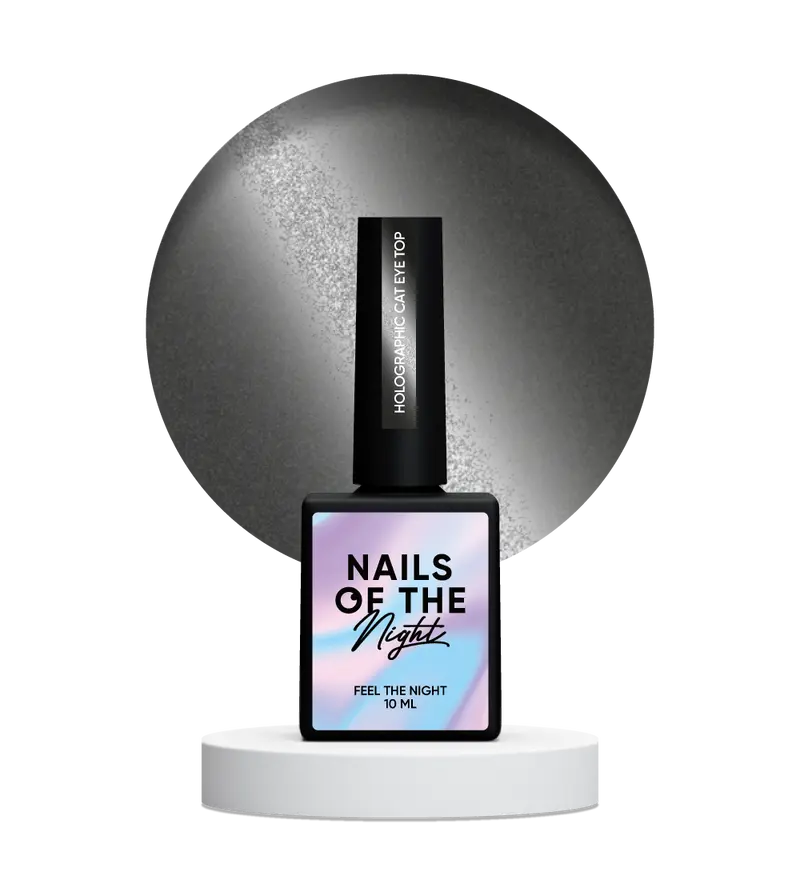 NAILSOFTHENIGHT Holographic Top Cat eye