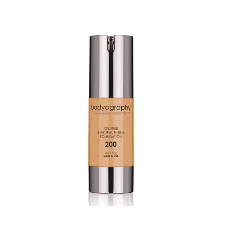 Natural Finish Foundation  200 Medium/Dark/Warm - Bodyography