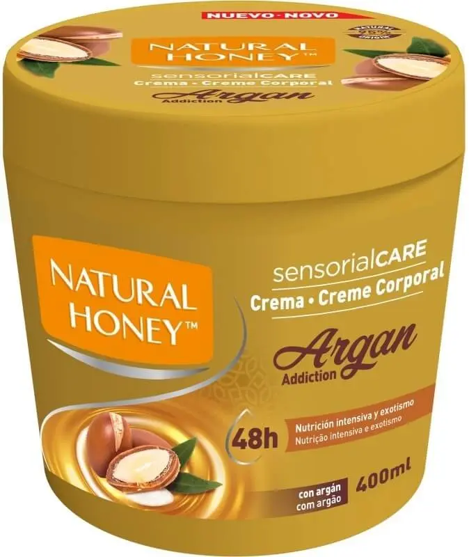 Natural Honey Creme Corporal Argan 400Ml