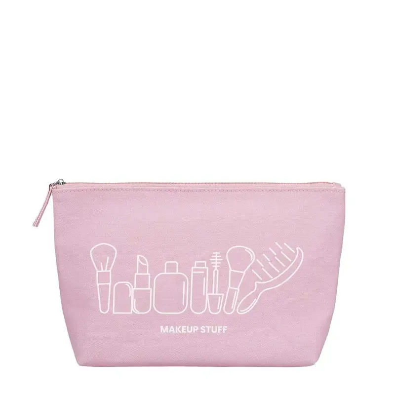 Neceser ILU Algodón Rosa - Organizador de Maquillaje y Accesorios