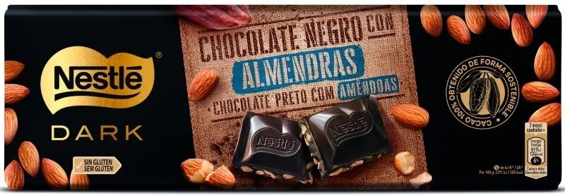 Nestle Dark Almendra 270 Gr