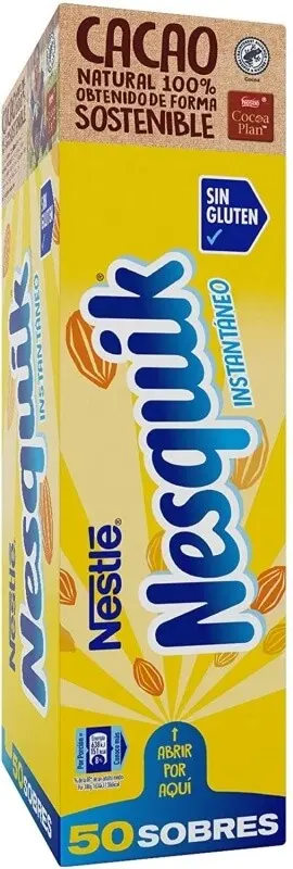 Nestlé Nesquik Cacao Soluble Instantáneo 50 Sobres