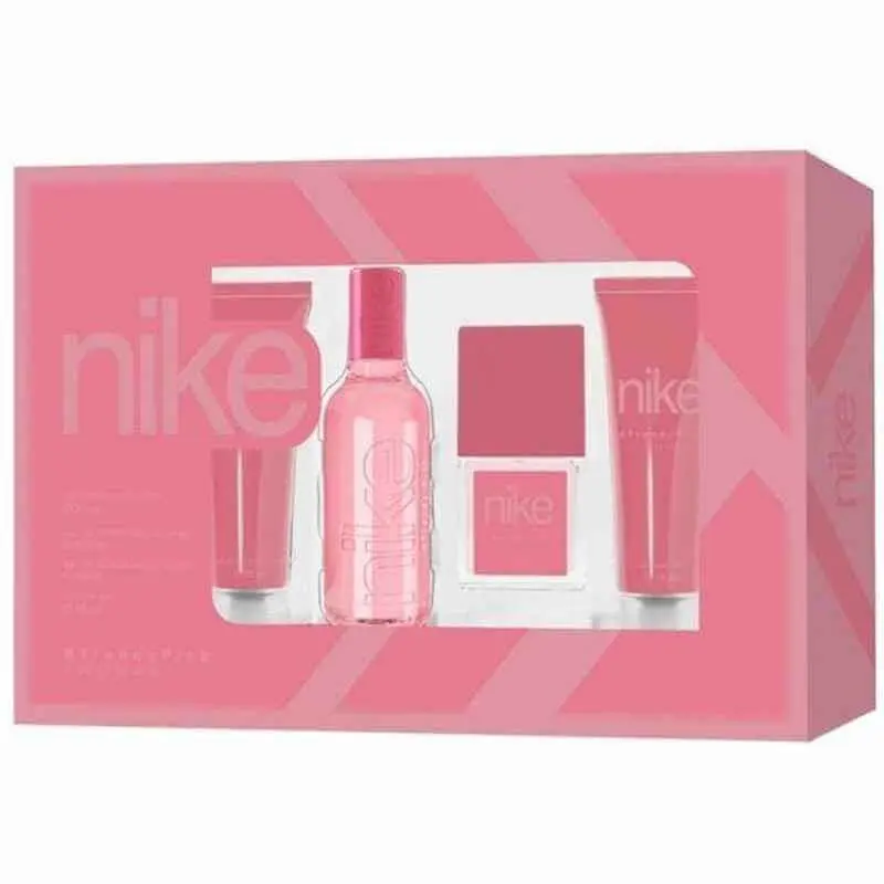 NIKE Estuche Trendy Pink Woman Vapo 100 Ml + Gel De Baño 75 Ml + Body Lotion 75 Ml + Colonia Mini 30 Ml