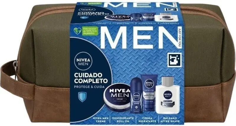 NIVEA MEN Neceser Cuidado Completo para Hombre – Protección, Hidratación y Frescura en un Solo Estuche