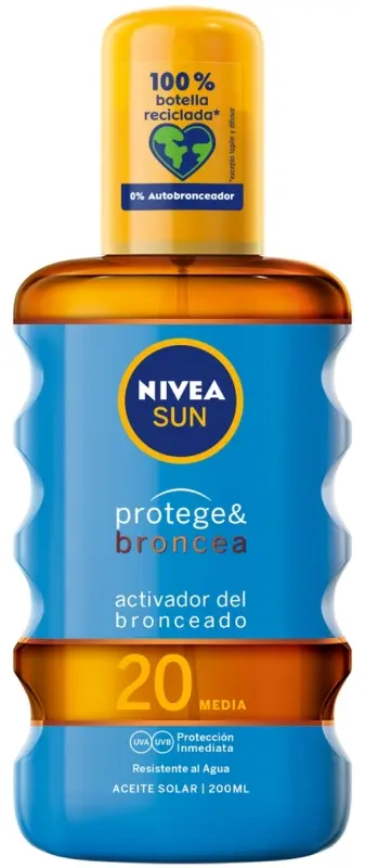 Nivea Sun Protege & Broncea Aceite Solar FP20 200 ml