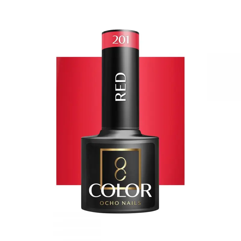Ocho Nails esmalte semipermanente 201 red