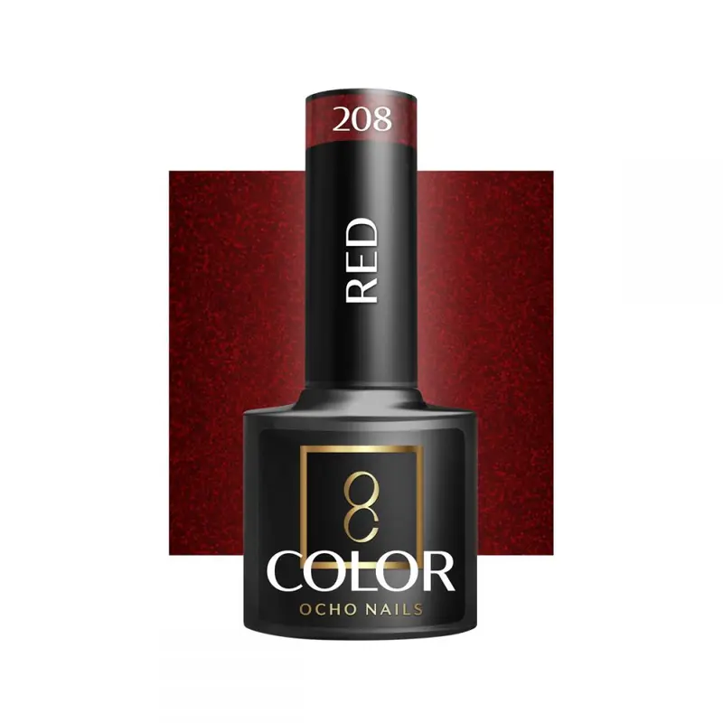 Ocho Nails esmalte semipermanente 208 red