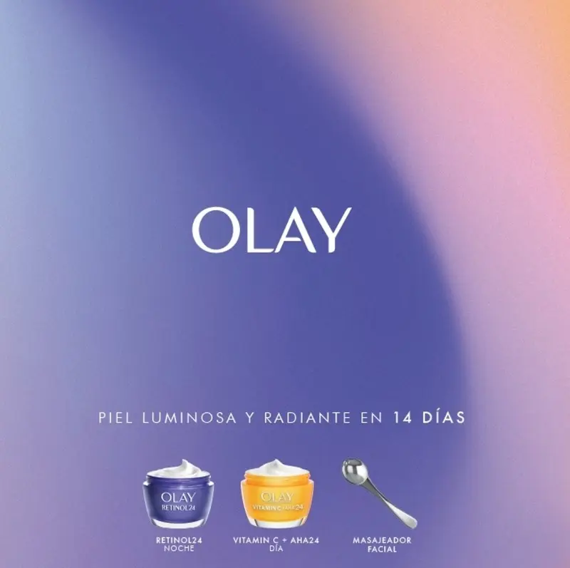 Olay Retinol24 y Vitamin C Pack Crema Facial Día y Noche con Masajeador 2 x 50 ml