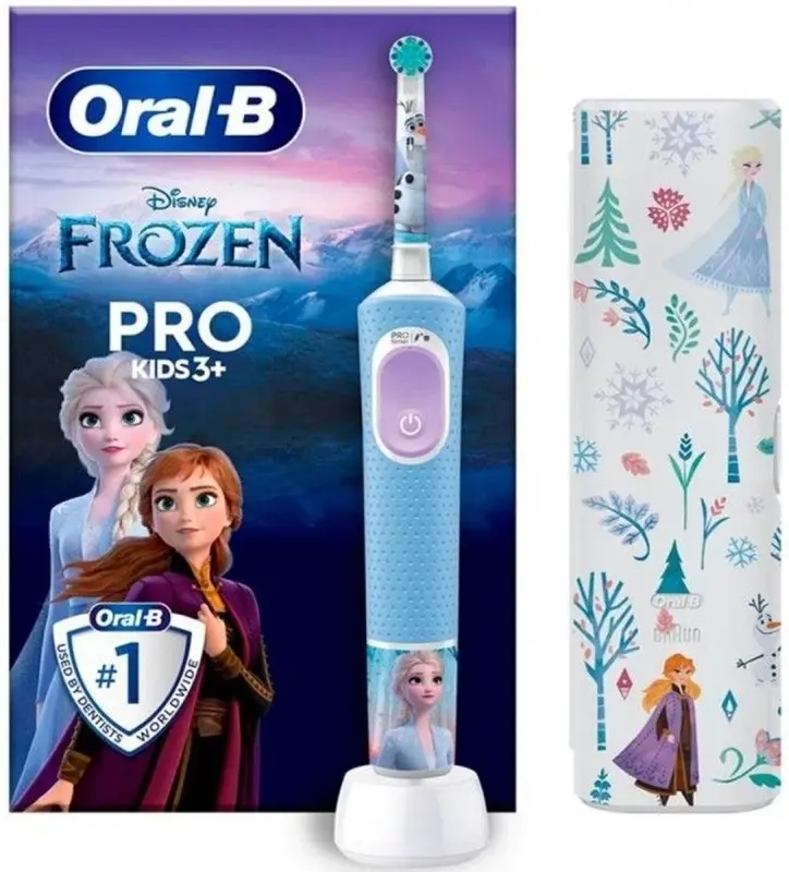 Oral-B Pro Kids 3+ Frozen Cepillo Eléctrico con Funda de Viaje