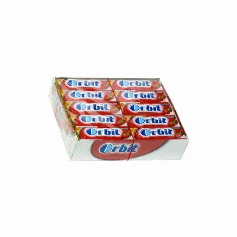 Orbit Chicle Sin Azúcar Fresa Acida 30 Unidades